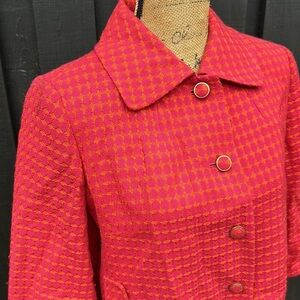 🌈🌈🌈 Banana republic, medium blazer, three-quarter sleeves, jacket pink orange